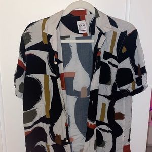 Zara Button down relaxed fit shirt
